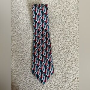 Halston Multicolor Geometric Silk Tie
